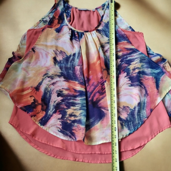 Patrizia Luca Layered Colourful Sleeveless Top - Picture 5 of 7